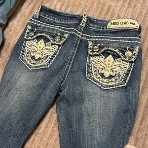 Selling light washed miss chic USA jeans